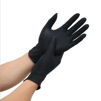 

100Pcs Disposable Nitrile Rubber Glove Powder Free Oil-resistant Gloves for Industry Home Food Dental Use