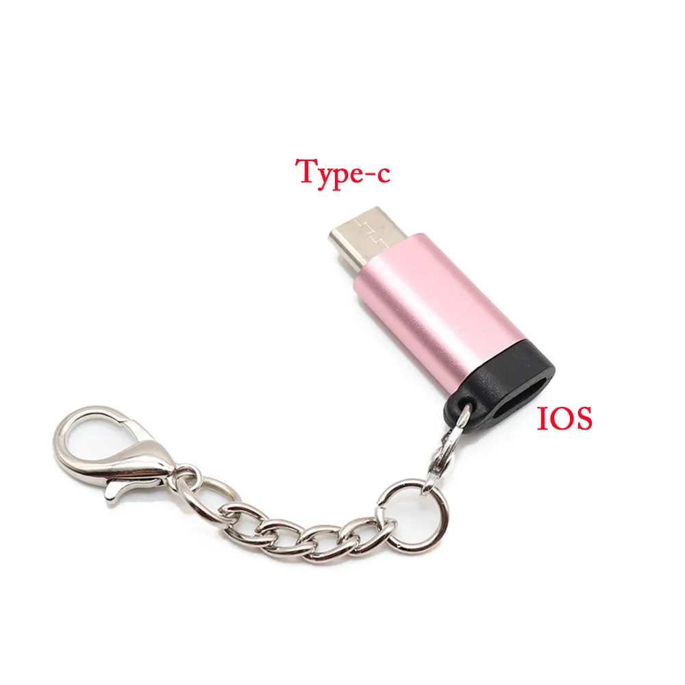 2 шт. для iPhone type C адаптер для micro usb кабель конвертер Зарядка micro usb для type-c/usb3.0 конвертер для iPhone X 7 6 - Цвет: G