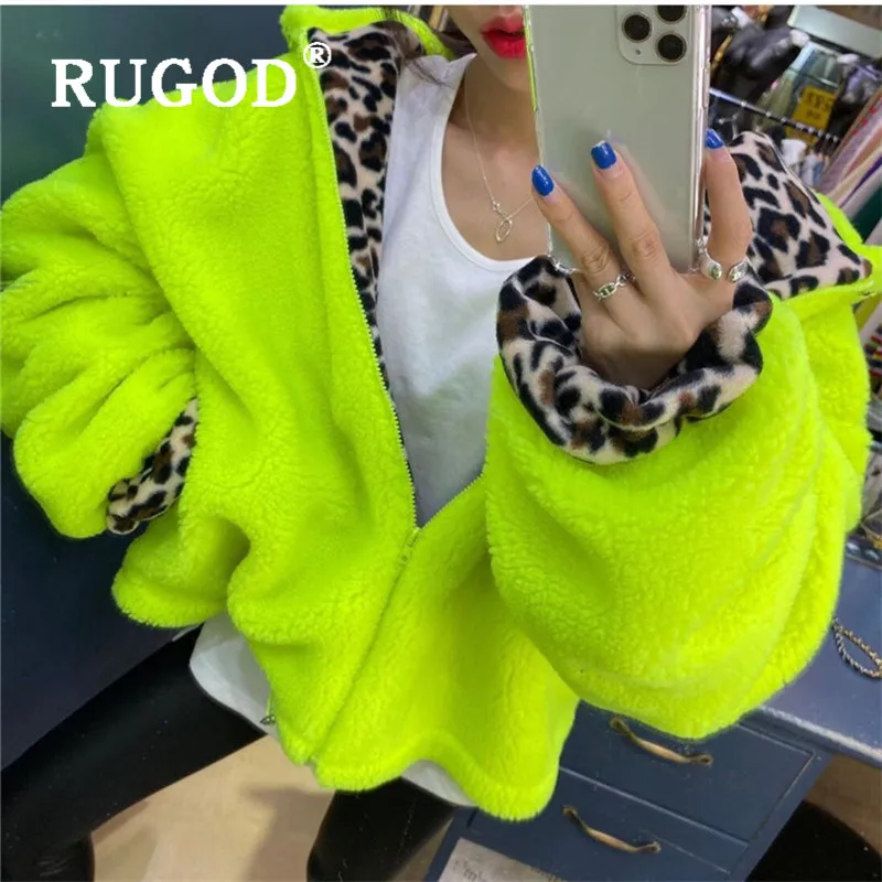 RUGOD, модное лоскутное флисовое пальто для женщин, повседневное, стоячий воротник, длинный рукав, овечья шерсть, пальто, Осень-зима, Толстая куртка, Casaco
