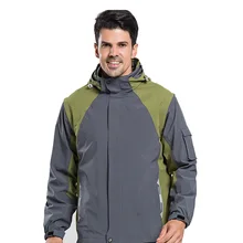 Six-in-One-Piece Outdoor Waterproof Jacket Men And Women-Blank Spandex Coat Customizable Logo Work Clothes