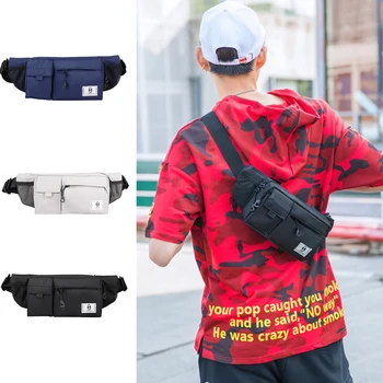 

Fashion Men Waist Bag Oxford Waterproof Phone belt bag youngster Travel Messenger bag Casual sports Bag for male Belt Hip Pack