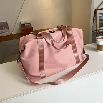 Fashion Large Travel Bag Women Cabin Tote Bag Handbag Nylon Waterproof Shoulder Bag Women Weekend Gym Bag Female 5