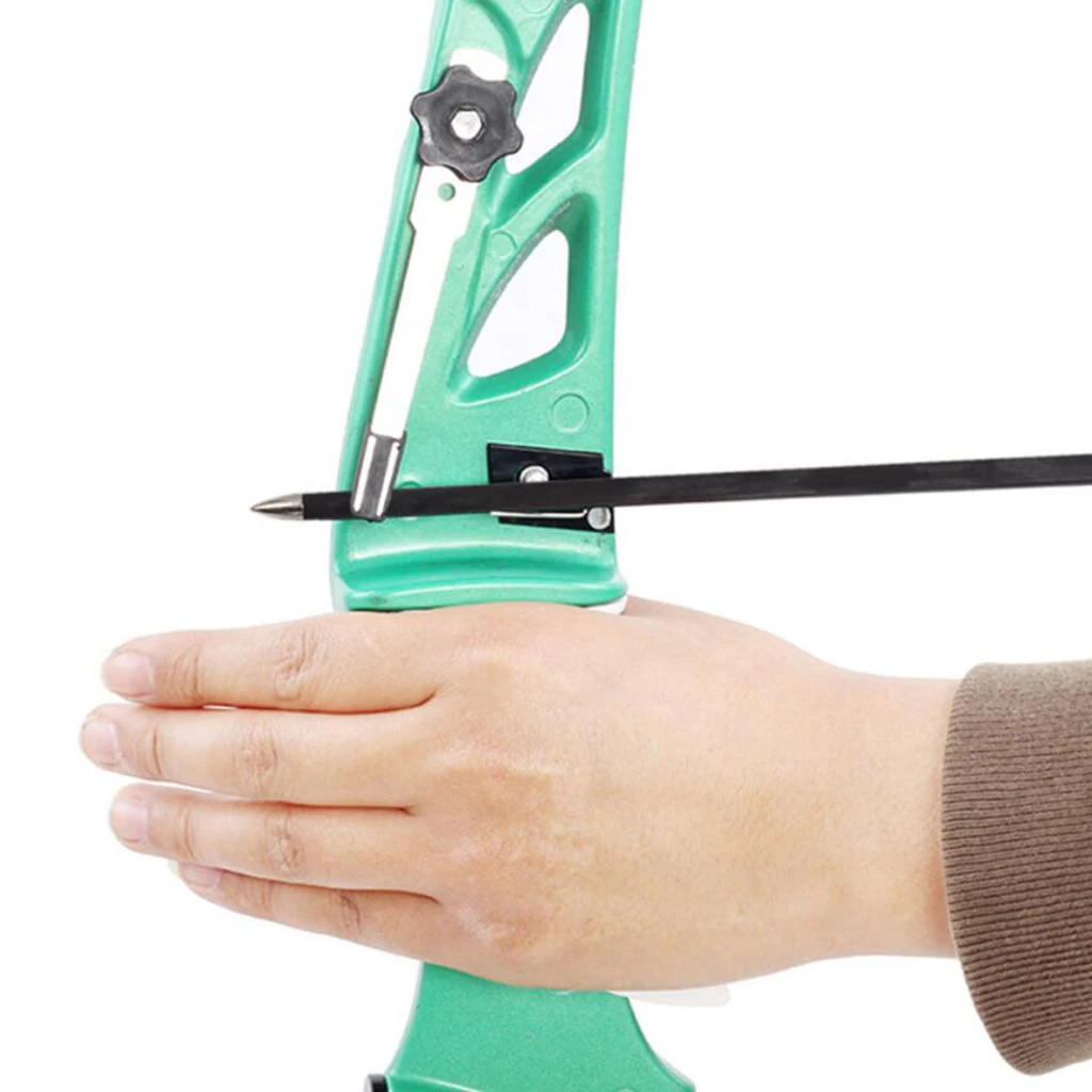 Stainless Steel Archery Recurve Bow Clicker Adjustable Arrow Length Durable