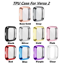 

Soft Tpu Case for Fitbit Versa1 Versa 2 versa 3 versa lite Band Waterproof Watch Shell Cover Screen Protector for Fitbit Versa