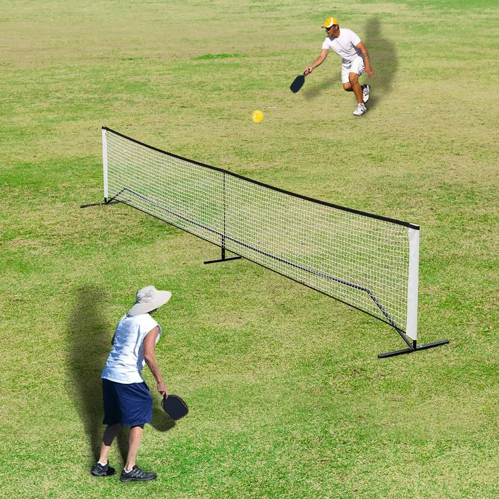 

Portable Pickleball Net Multi-dragon Non-knot Net White Mesh Painted Iron Pipe Pickleball Training