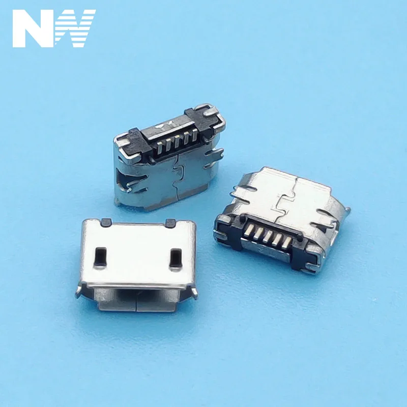 100 шт. micro USB гнездо 5pin SMD короткий штырь медная ракушка порт передачи данных зарядный порт MK5P мини usb разъем