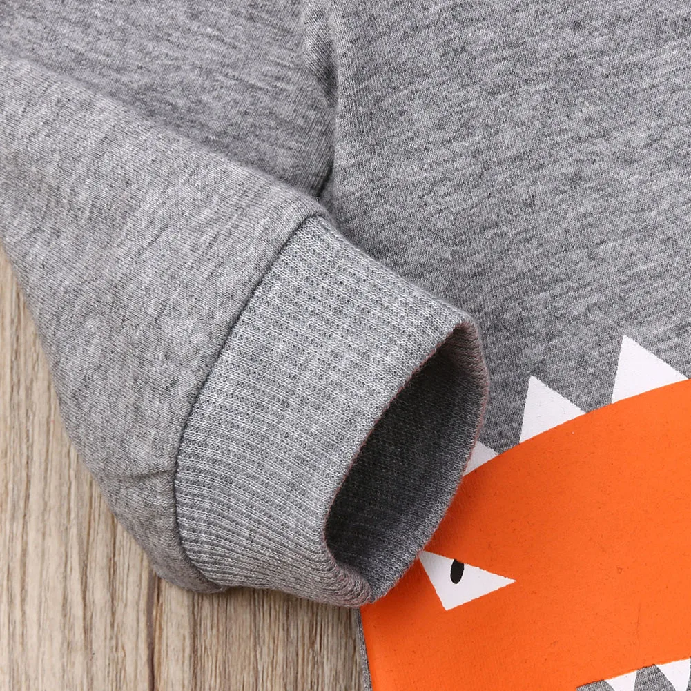 Baby Rompers Autumn Long Sleeve Newborn Baby Boy Girl Dinosaur Costume Romper Playsuit Baby Clothes Hooded Cute Clothing