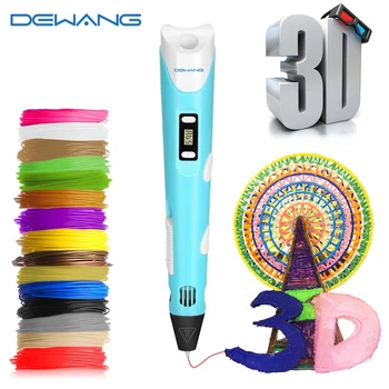 

RU Stock Fast ship DEWANG 3D Printer Pen for Kid 3D Printing Pen with LED Screen 3D Pen Compatible PLA ABS Plastic Birthday Gift