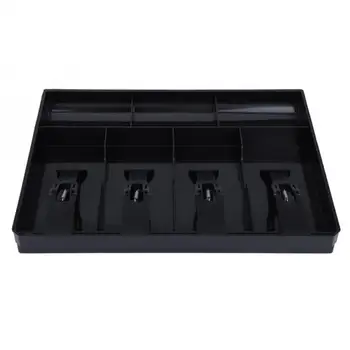 

ABS 4 Bills Store Cash Drawer Stylish Fashionable Cashier Storage Box Cash Drawer Register 3 Coins Garage Sales Insert Tray