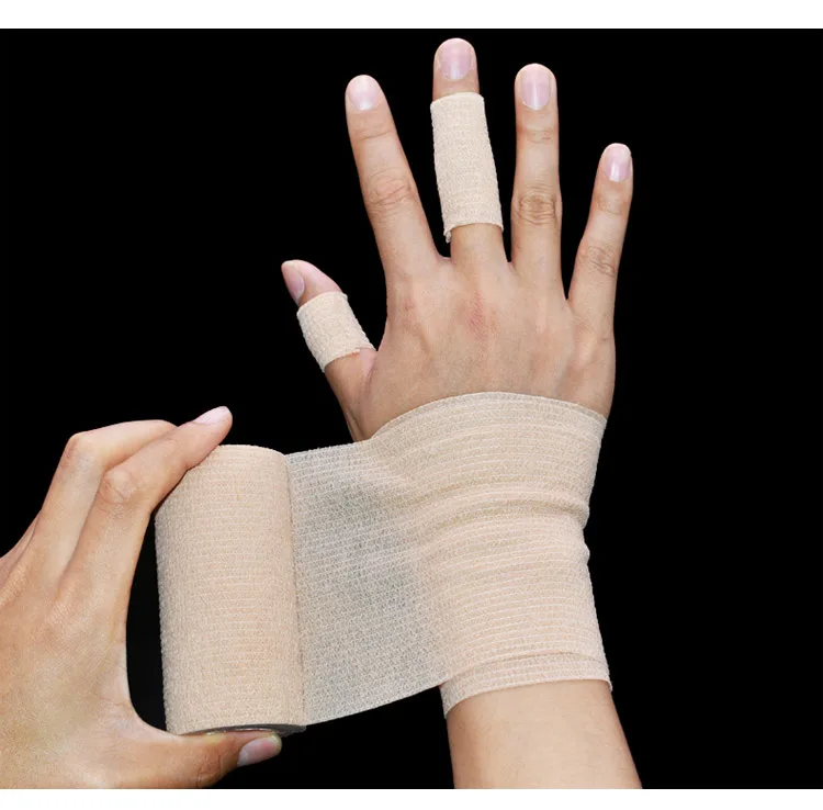 Self-adhesive Elastic Bandage Medical Sports Movement Fixed Adhesive Tape Wrist Arm Leg Knee Joints Protector Athletic Bandages (4)