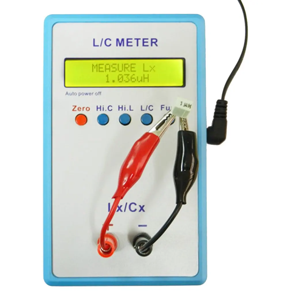 Цифровой ЖК-дисплей емкость LC метр LC200A Индуктивный тестер индуктивности конденсатор Таблица 1pF-100mF 1uH-100H с адаптером