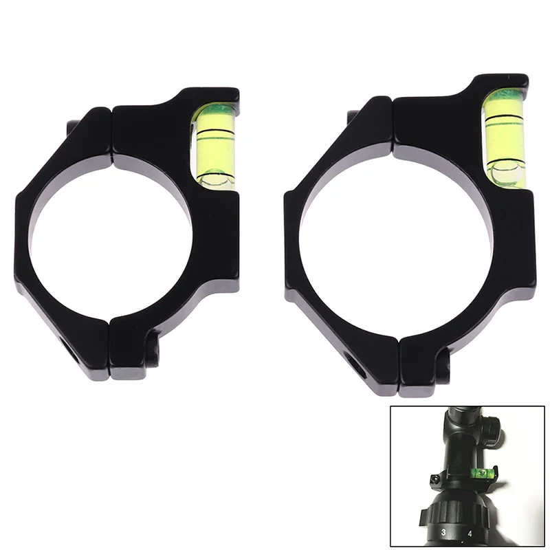Nuevo 25,4mm/30mm anillo nivel de burbuja equilibrio soporte de abrazadera de tubo para el alcance caza Riflescope