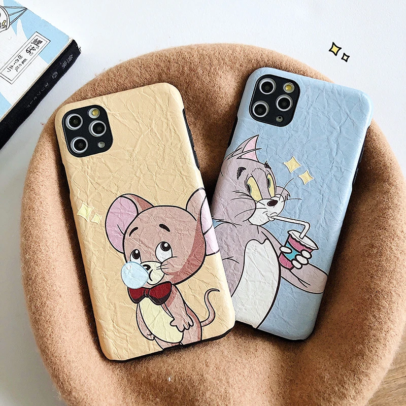 Складной текстурный чехол s для huawei P20 P30 Lite Mate20 30 Pro милый мягкий чехол с котом и мышкой для Honor 10 8X9X20 Pro V20 Nova 3 4 5 5i
