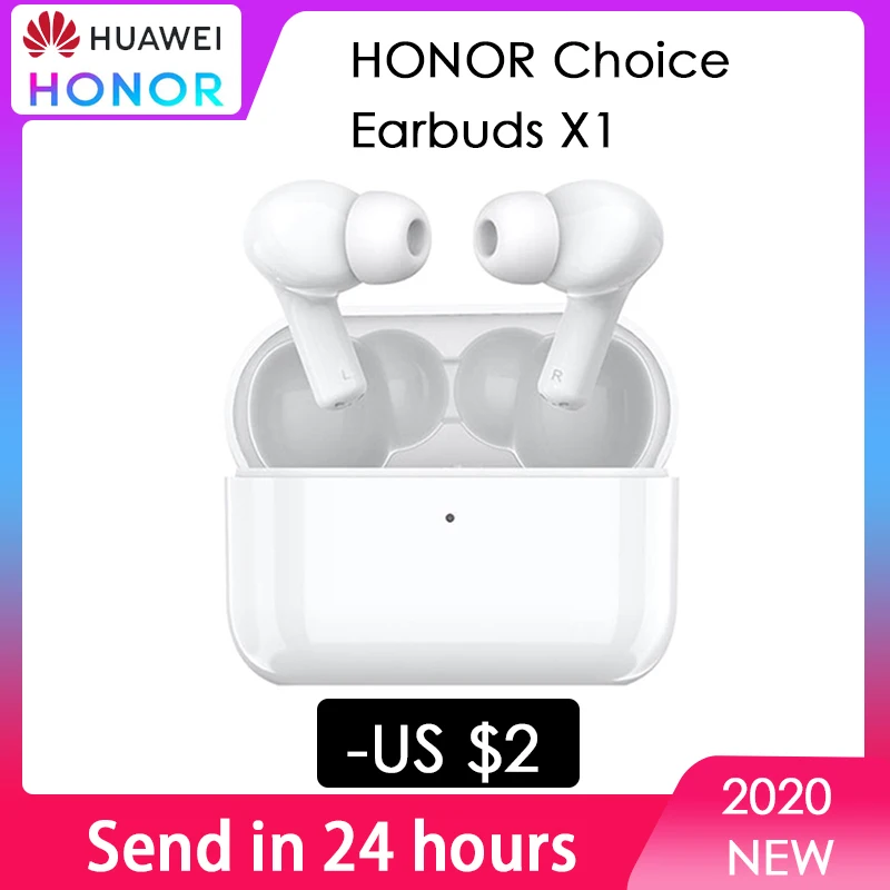 Honor Choice TWS sans fil Bluetooth 5.0 écouteurs écouteurs suppression du bruit double microphone appels SBC & AAC 24H Playtime