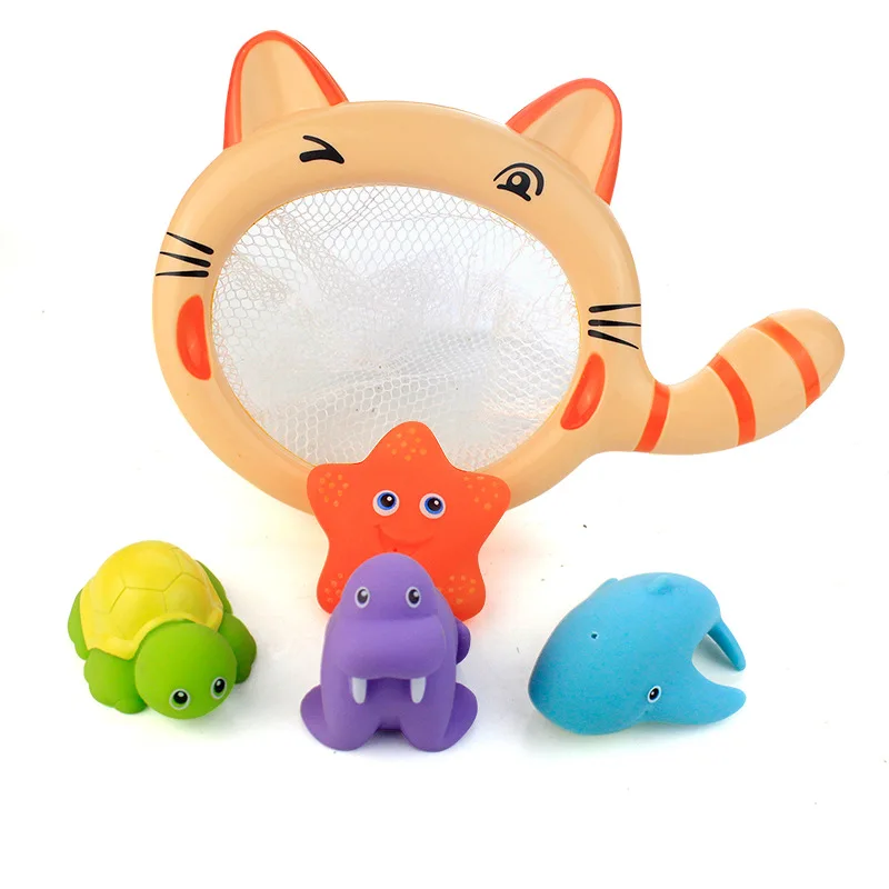 Стиль Hey Keep Baby ванна рыба игрушка для ловли котенка и больших акул едят рыбы Ванна