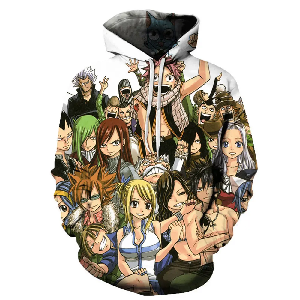 

New Cartoon Harajuku FAIRY TAIL 3D Printed Men Women Hoodie Fashion Casual Cosplay Costume Brand Hoodies Streetwear Sweatshirt
