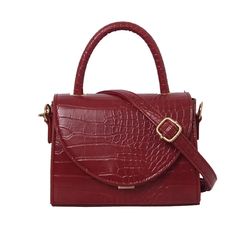 

Women Handbags Luxury Crocodile Pattern Fashion Semi-circular Small Flip Design Cross-body Bags High-quality Women Shoulder Bags
