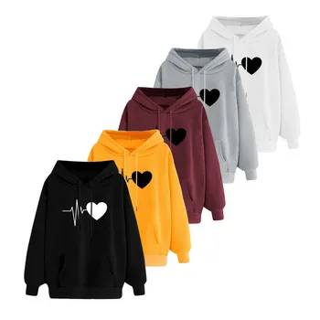 

Women's Winter Autumn Hoodies New Cotton Hooded Sweatshirt Female Large Size Loose Hoodie Jumper Warm Tops Wear Hooded Pullovers