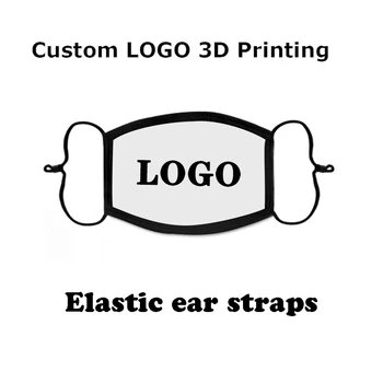 

100pcs Custom logo Personalized photo DIY 3D printing white/black mask