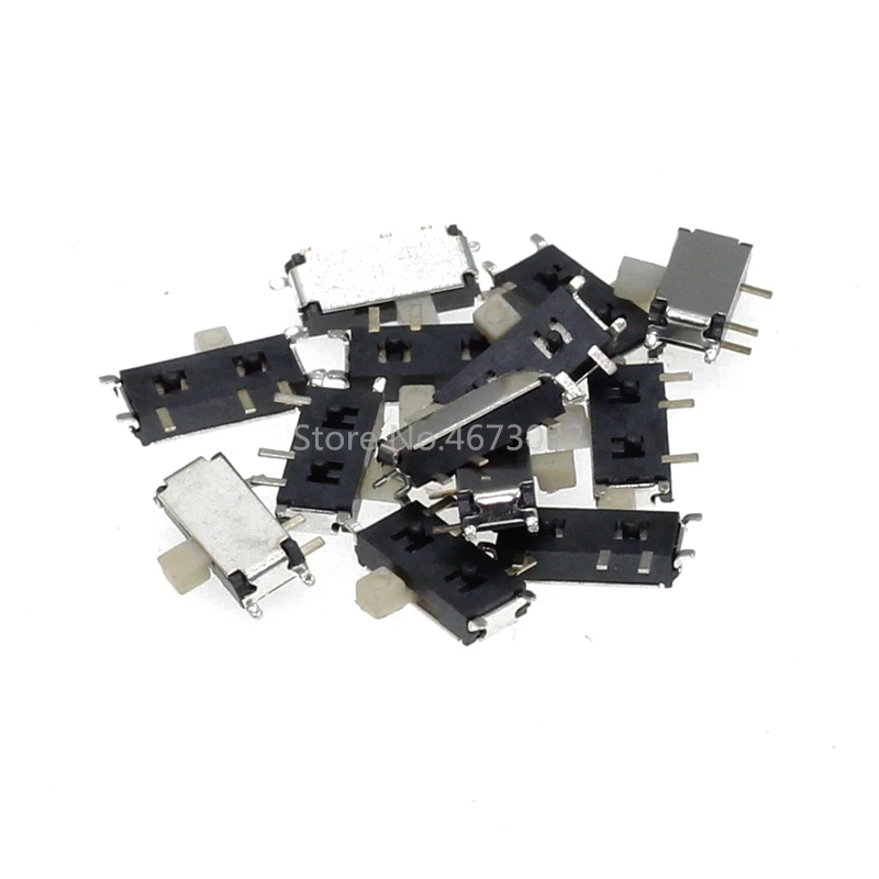 100pcs mini smd smt MSK-12C02 TOGGLE switch 7pin 1P2T on/OFF Slide Switches FOR MP3 MP4