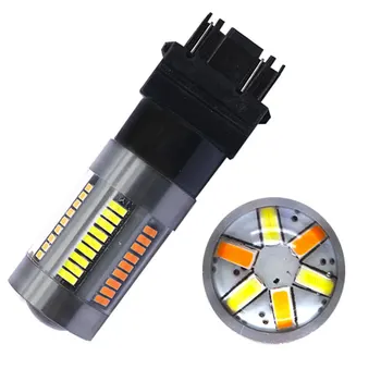 

1Pc 1157 BAY15D 7443 T20 3157 T25 LED Dual-Color bulbs 4014 Car Lights White Yellow/Amber Signal Light DRL