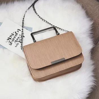 

Women's Small Bag Women's Shoulder Bag 2020 Fashion All-match Iron Handle Shoulder Bag Chain Bag Mini Handbag