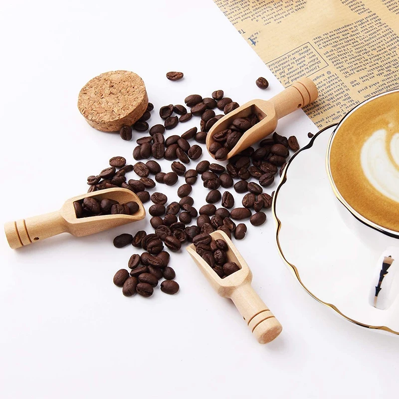 30 шт. мини деревянной ложкой соль для ванн ложка деревянная леденцов стирального