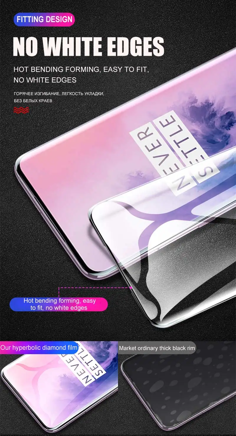 20D закаленное защитное стекло для экрана для Oneplus 7 Pro 7 защитное стекло полное покрытие для Oneplus 6 6T стеклянная пленка