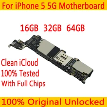 16 ГБ 32 ГБ 64 ГБ для iphone 5 материнская плата с чипами, оригинальная разблокированная материнская плата для iphone 5 5g с системой IOS