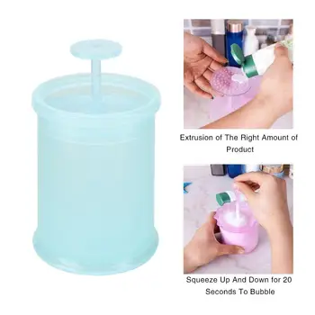 

Hot Mini Round Head Cleanser Bubbler Foam Device Cup Facial Beauty Cleaning Tool