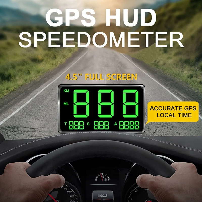 GPS Head Up Display speeter HUD Oeter Автомобильный цифровой дисплей скорости вождения MPH over Speed ing