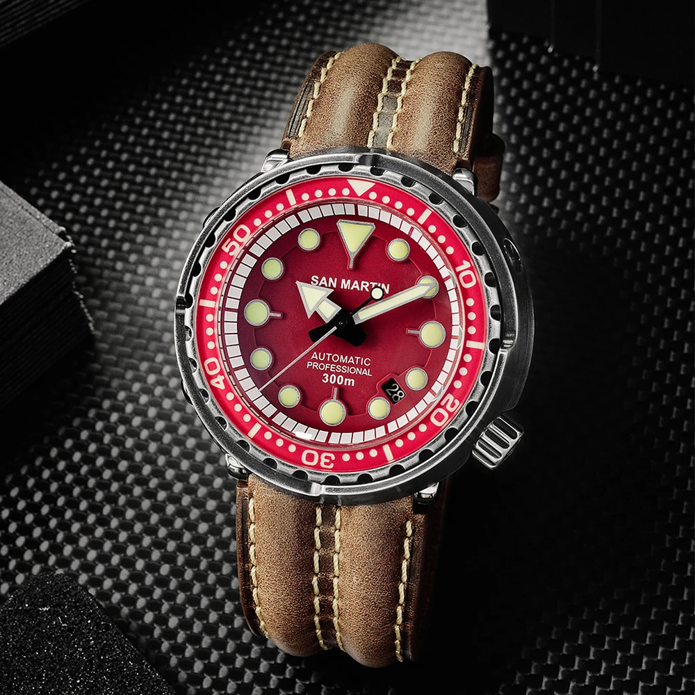Новые автоматические часы San Martin Tuna SBBN031 водонепроницаемые 300 м NH36 movnot наручные из