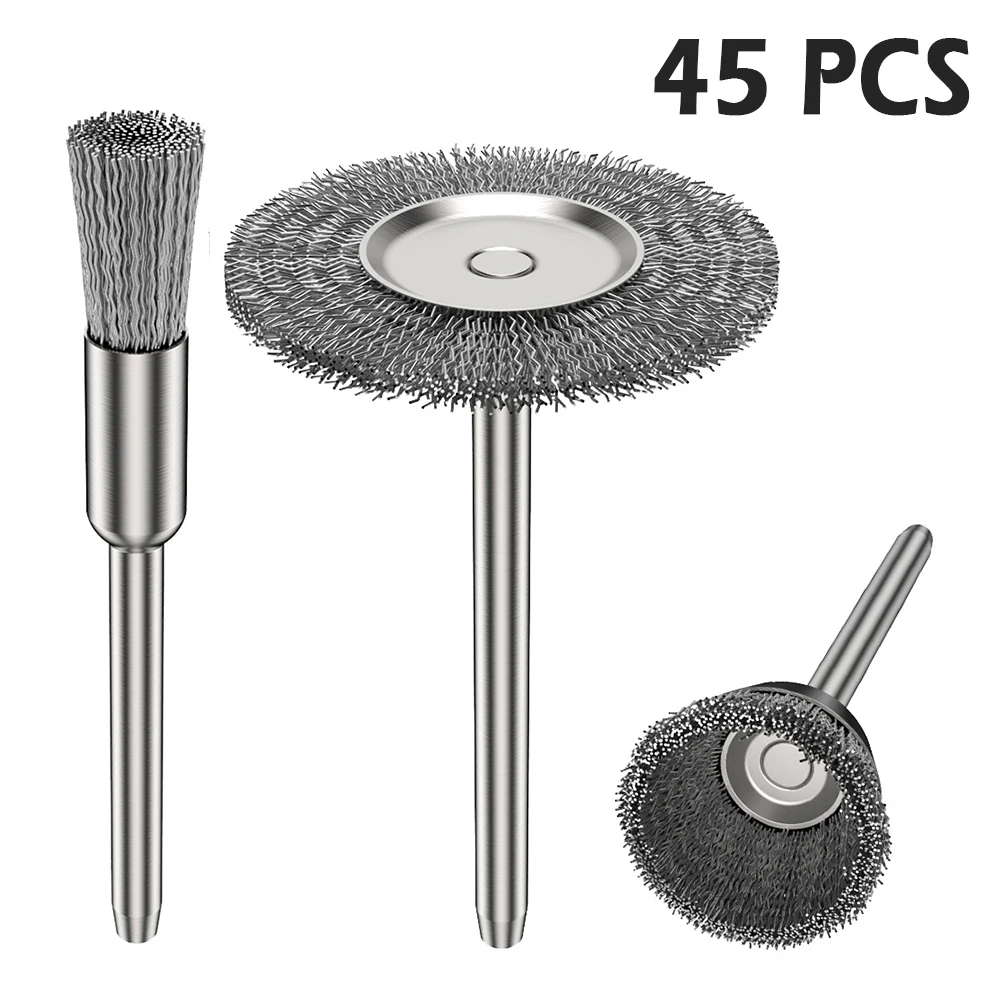 Dremel аксессуары из нержавеющей стали щетки колеса провода комплект для мини дрели