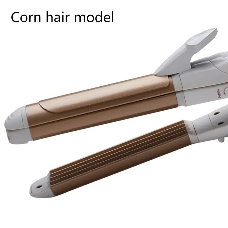 110-240 В 3 в 1 Профессиональные электрические щипцы для завивки волос турмалин Керамический выпрямитель щипцы для завивки волос стайлер Waver Инструменты для укладки