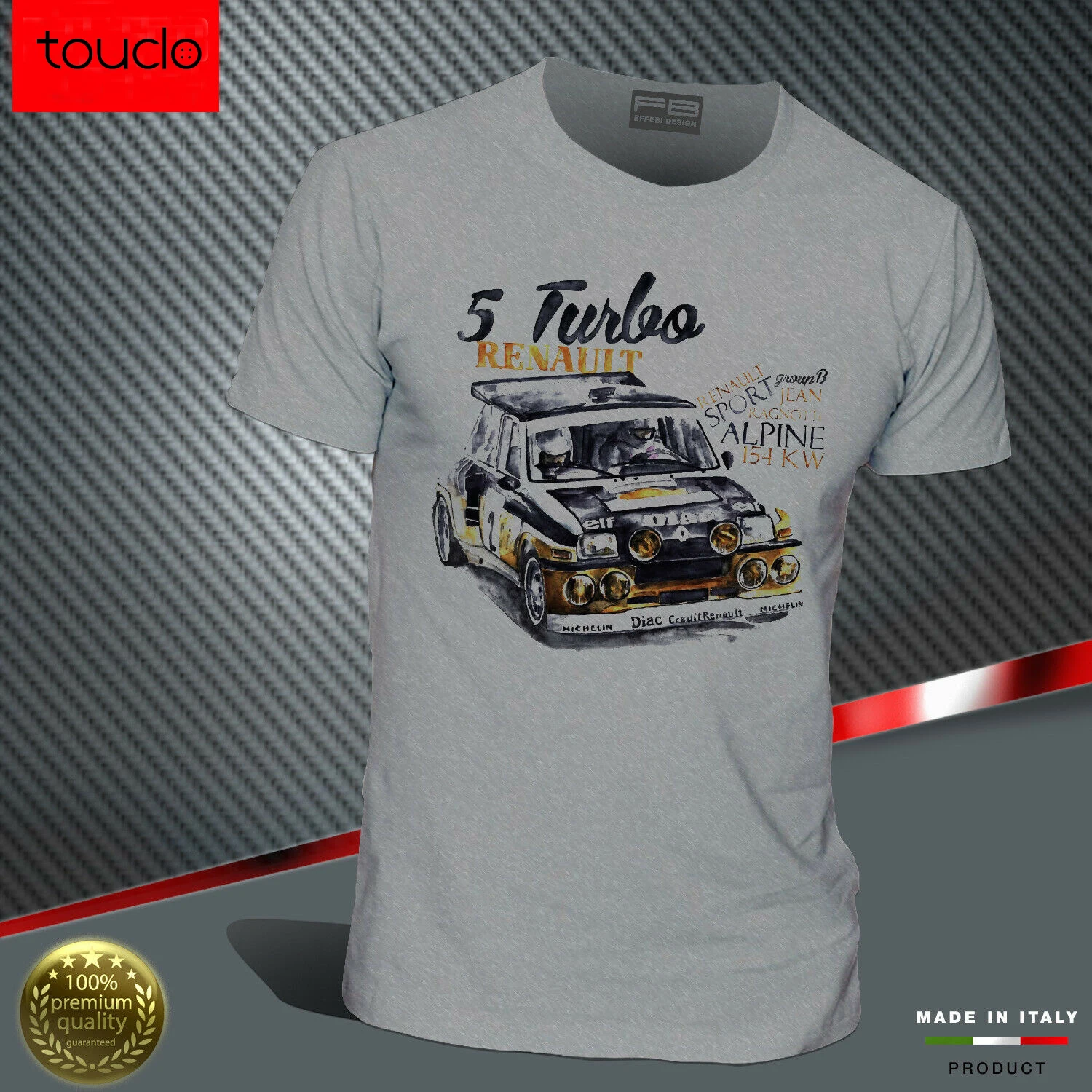 2019 T-Shirt Divertente 5 Gt Turbo Alpine Ragnotti Team Diac Rally Legend T-Shirt Unisex