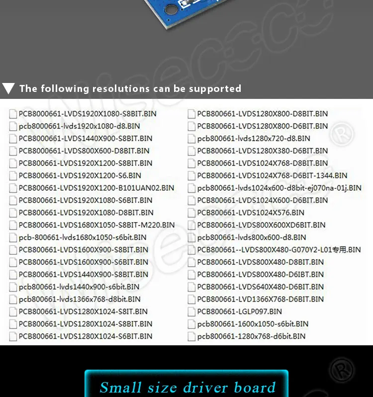 Плата контроллера интерфейса HDMI LVDS поддерживает 1920*1200 1920*1080 1080p 1280*800 1600*1050 и т. Д. Разрешение