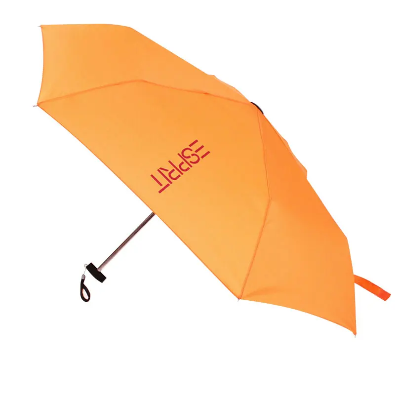 Портативный трехскладной солнцезащитный водонепроницаемый высококачественный плоский Зонт ультра легкий алюминиевый зонт