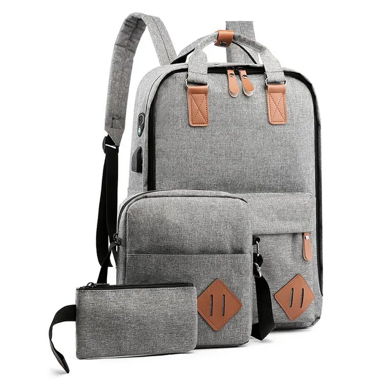 

2019 Winter New Style Backpack Large Non-Solid Color Zipper No Double Joint Campus Nylon Cloth Brand New