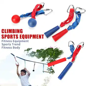 

Children Climbing Ninja Rope Obstacle Training Course Warrior Training Equipment Kids Fun Outdoor Climbing Ninja Line Accessory