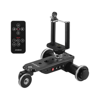 

Andoer Aluminum Alloy Motorized Video Camera Dolly Track Slider+Phone Holder for iPhone Samsung for Nikon Sony DSLR