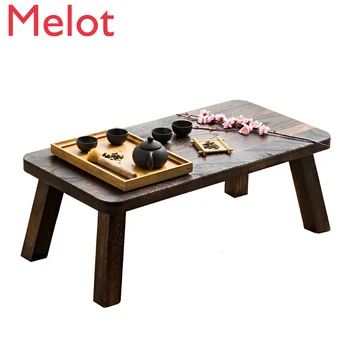 

Bay Window Table Small Tea Table Japanese Tatami Table Simplicity Solid Wood Northern Europe Windowsill Table Short Table Tatami