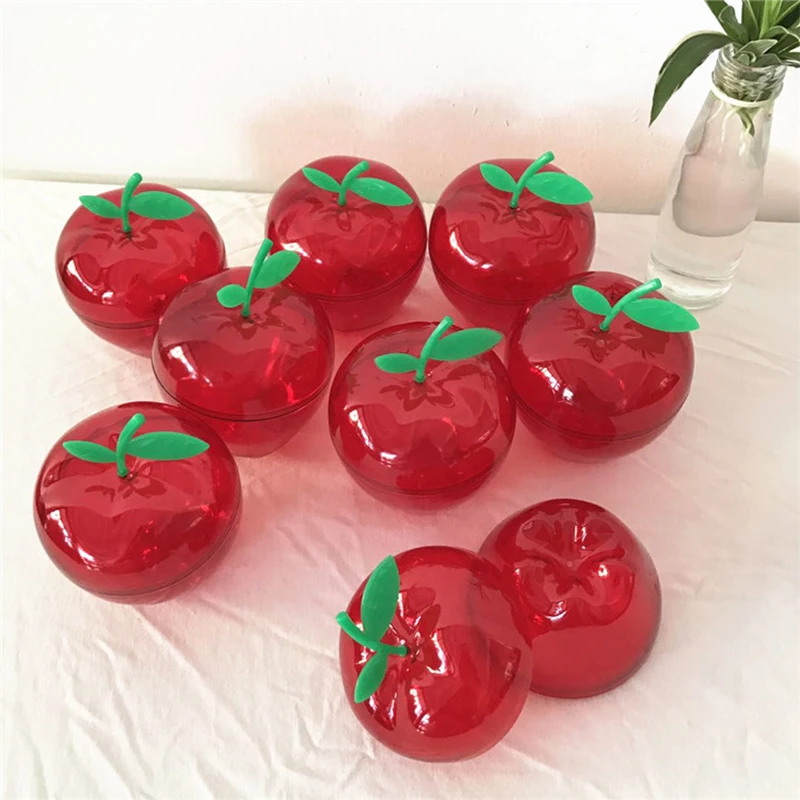 20 шт пластиковые контейнеры для яблок игрушка шоколад/коробка для конфет Свадебные сувениры контейнер маленькие коробки для сладостей подарок на день рождения