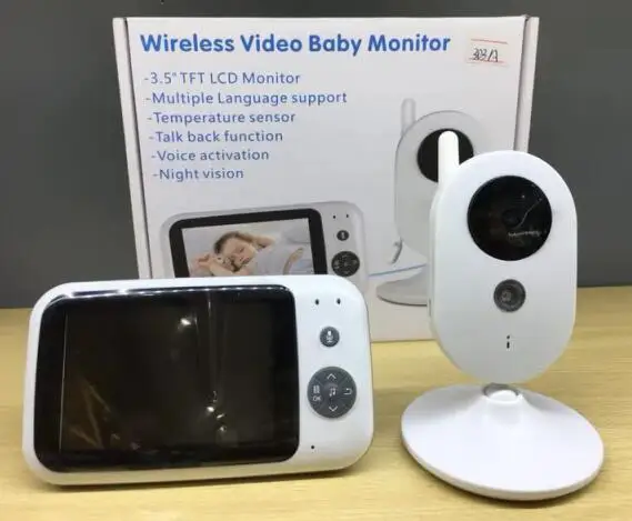 

303A baby monitor 3.2 inch Wireless Video Color Baby Monitor nice Baby Nanny Security Camera Night Vision music