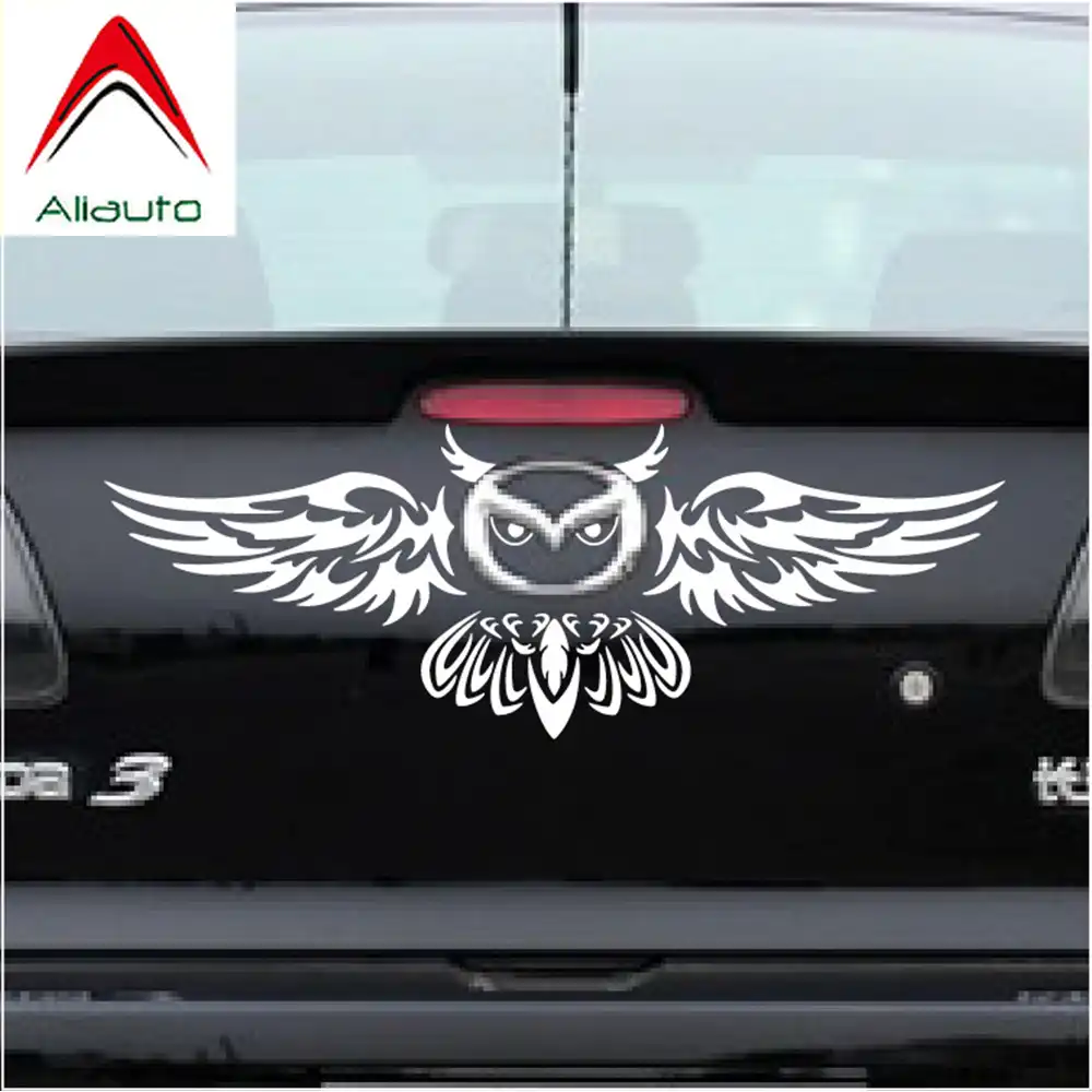 Aliauto 車の後部のロゴ装飾フクロウスタイリングおかしい車のステッカー Anbd 3 5 2 3 5 6 Cx 3 Cx 5 Cx 7 Mx 3 Mx 5 アクセラ Funny Car Funny Car Stickerscar Stickers Decals Aliexpress