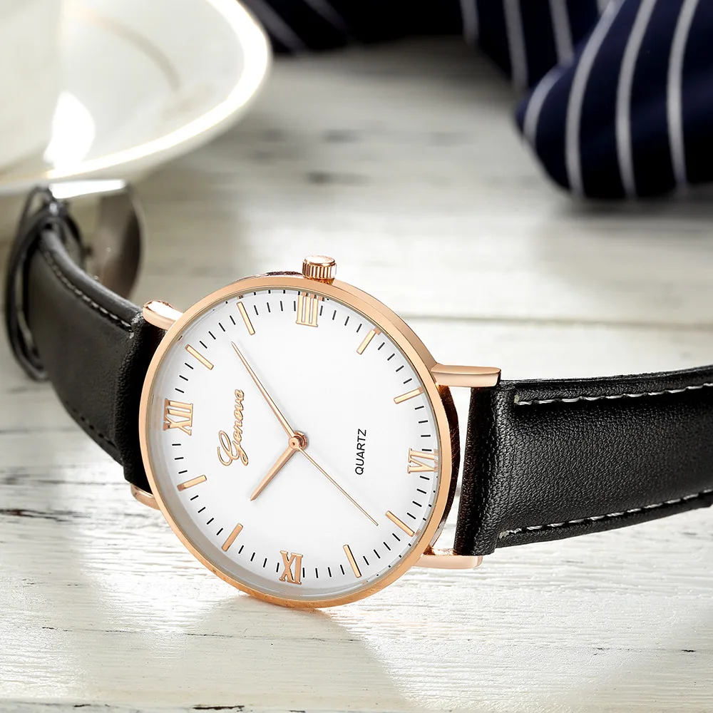 Лидер продаж года. Роскошные классические женские Кварцевые аналоговые наручные часы Geneva из нержавеющей стали. Прямая поставка. часы# D - Цвет: E