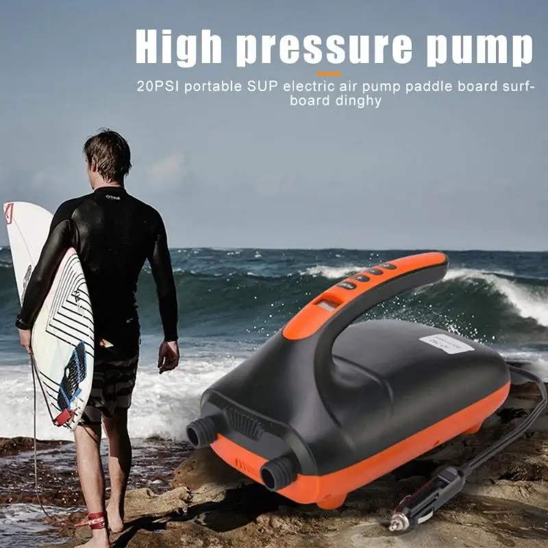 

Portable SUP Electric Inflatable Pump Intake and Pump Cooling System Rubber Boat High Pressure Air Pump Suit 270x180x190mm