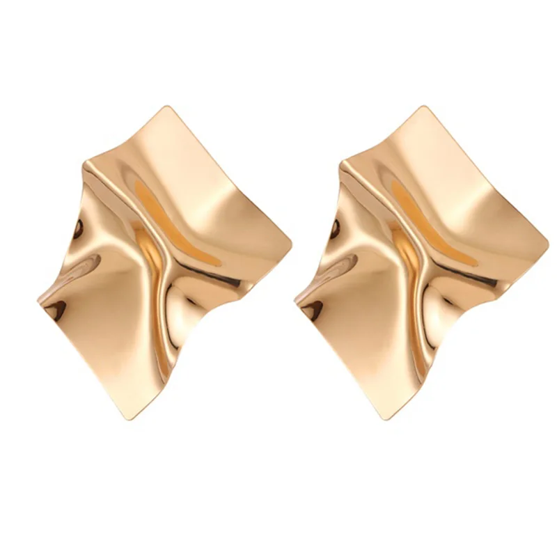 Ear Clip Earrings Clip Earrings Ear Clip New Gold Color Clip Earrings for Women Geometric Non Pierced Statement Earrings Fashion Party Jewelry Gift