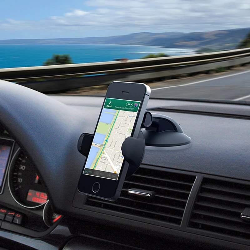

Universal 360 Rotated Car Windshield Mount Cell Phone Holder GPS Stand Support