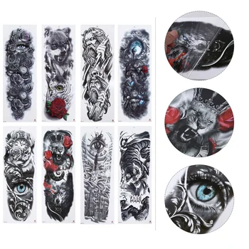 

8pcs Body Tattoos Stickers Creative Waterproof Arm Temporary Tattoos Arm Temporary Stickers Arm Stickers for Adults Women