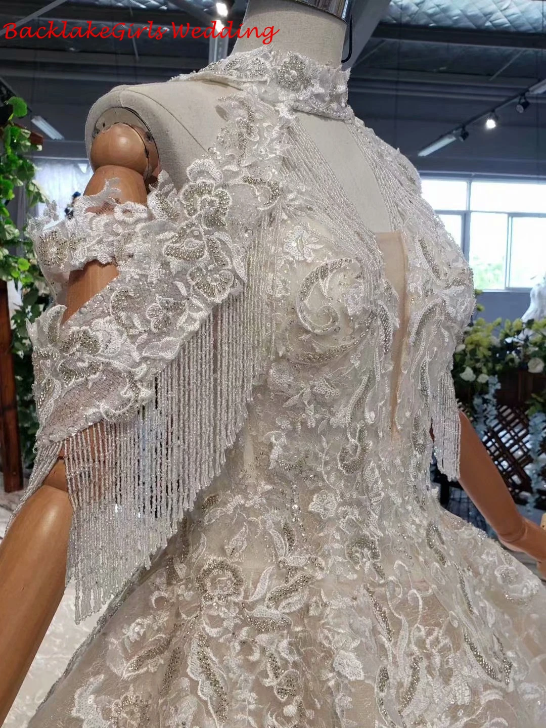 Бисероплетенный Кружевной Тюль Boho свадебный наряд осенний соборный свадебный наряд свадебные платья в богемном стиле халат De Mariage